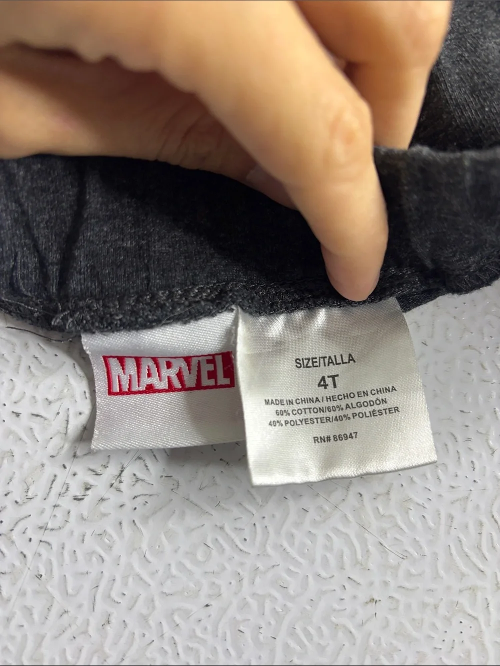 474 - Marvel Grey & Dark Charcoal Avengers Tee and Joggers Set